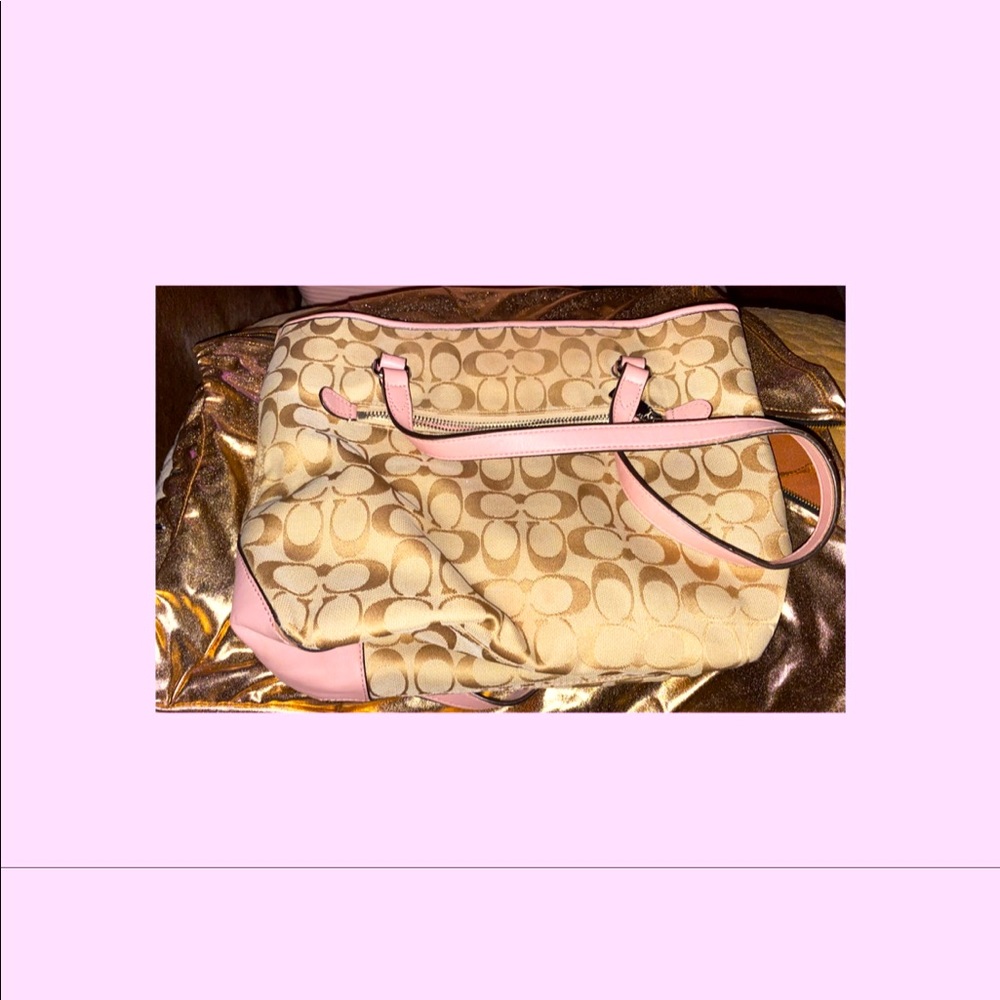 Vintage Pink coach purse authentic rare